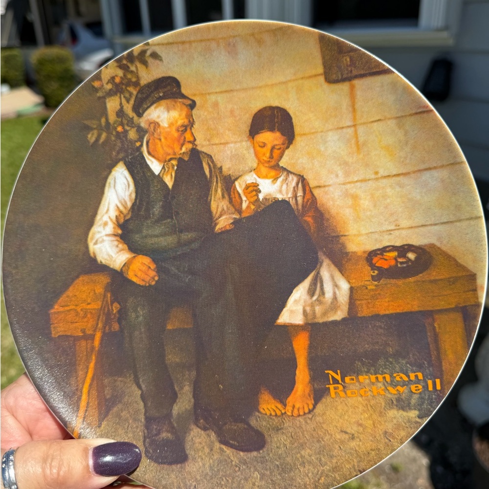 NORMAN ROCKWELL “The Lighthouse keeper’s Daughter Knowles 1979 Collection Plate - Picture 3 of 6